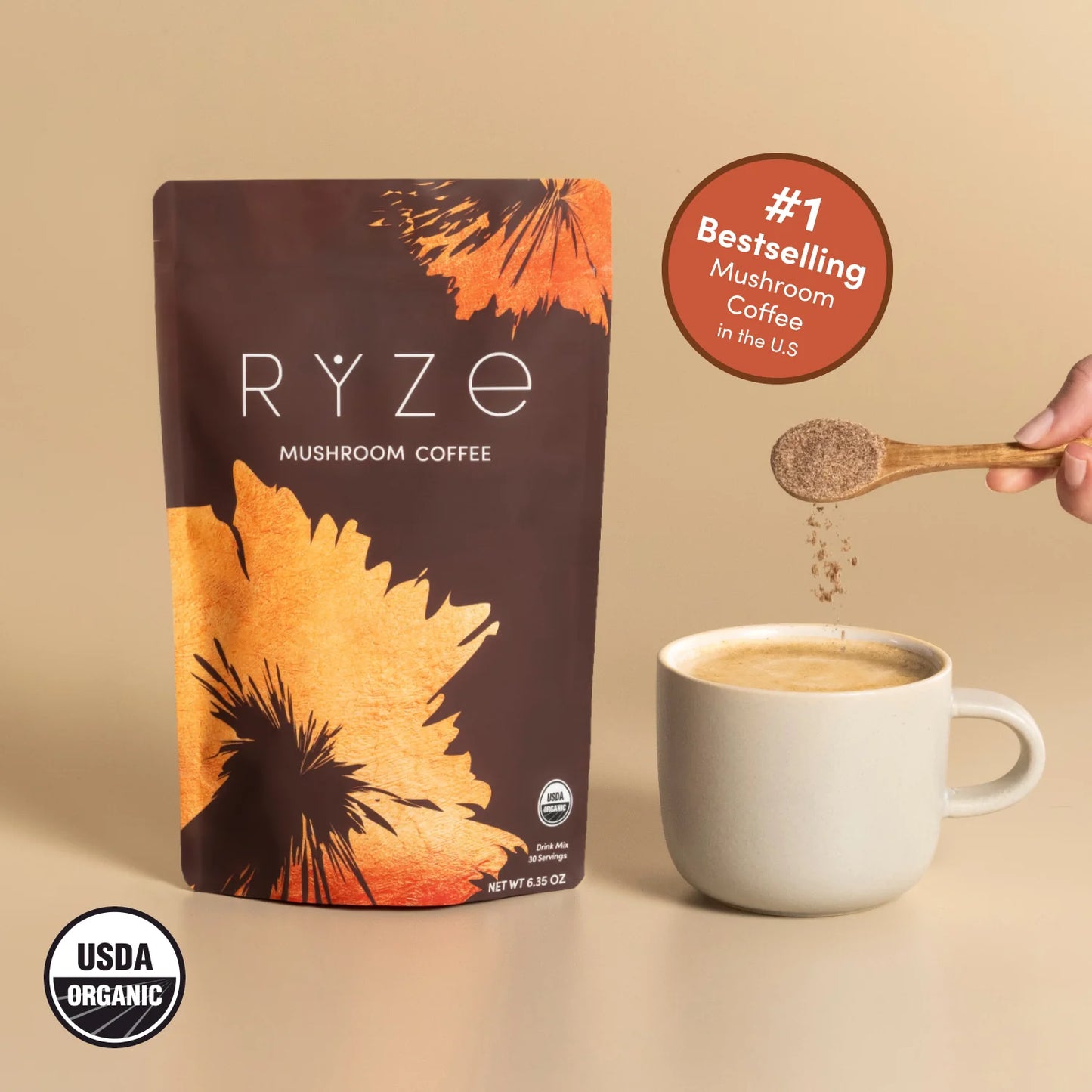 RYZE Mushroom Coffee + Matcha combine pack