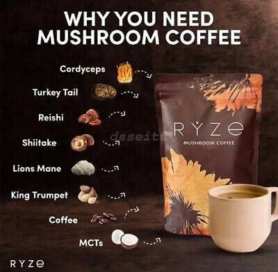 RYZE Mushroom Coffee + Matcha combine pack